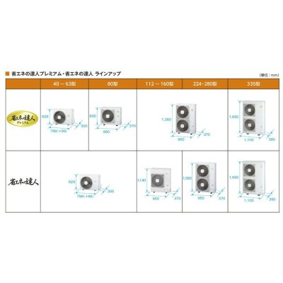 画像2: 徳島・香川・高知・愛媛・業務用エアコン　日立　てんかせ2方向　フォー　RCID-AP112GHW3　112型（4馬力）　「省エネの達人・プレミアム」　三相200V